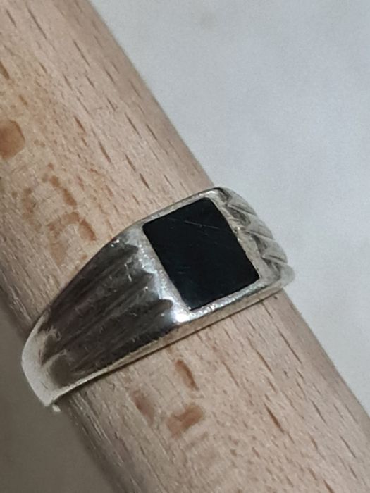 Ghiul argint 925 ,piatra onix stare foarte buna