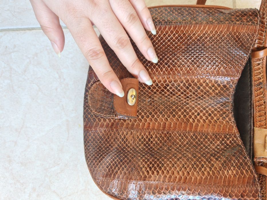 Geanta vintage din piele