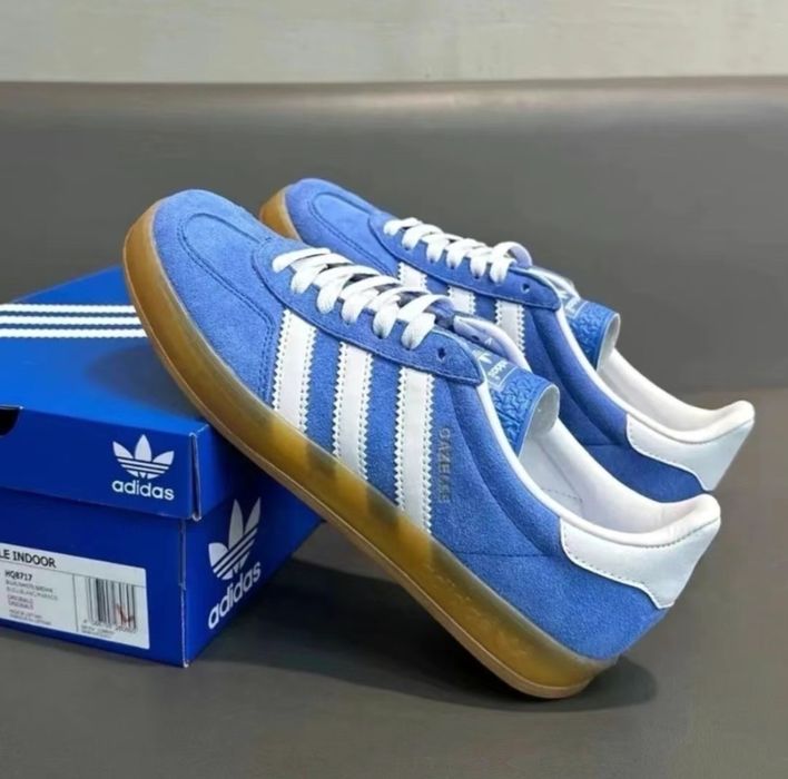 Adidas samba голубые  36