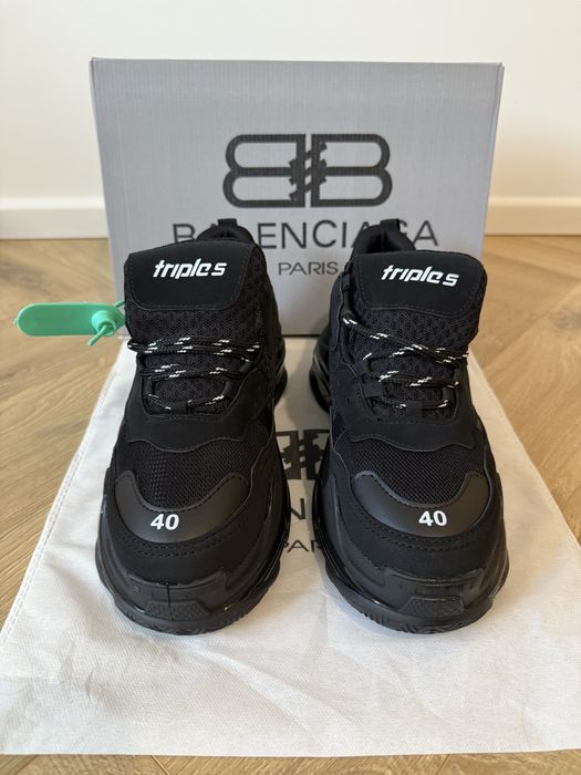 Adidasi Tripe S full black balenciaga