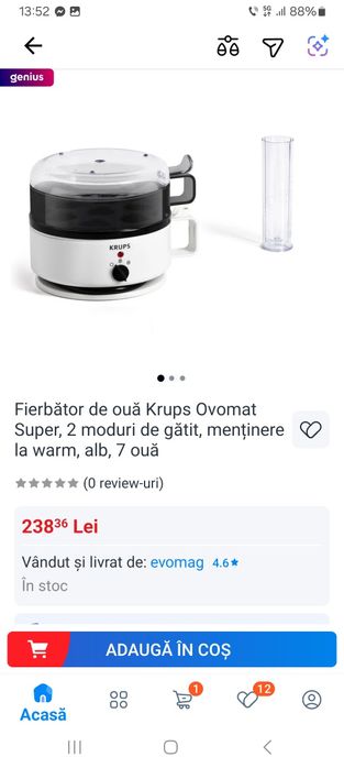 Fierbător de oua krups