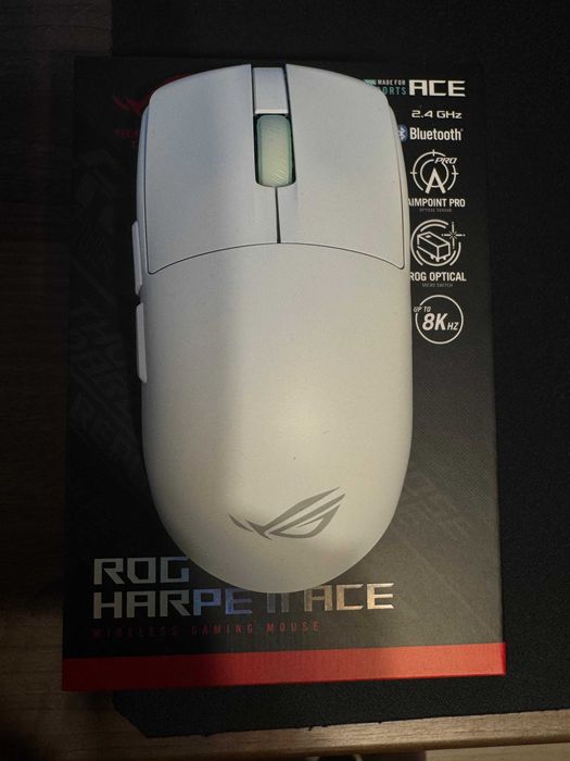 Mouse Gaming Wireless ASUS ROG HARPE II ACE, 42000DPI,8K Wireless Technology, 48g. Alb. Garantie.