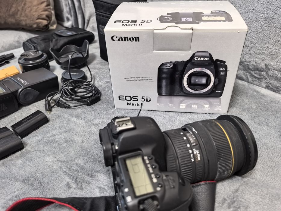 Canon 5d mark II + обективи + аксесоари