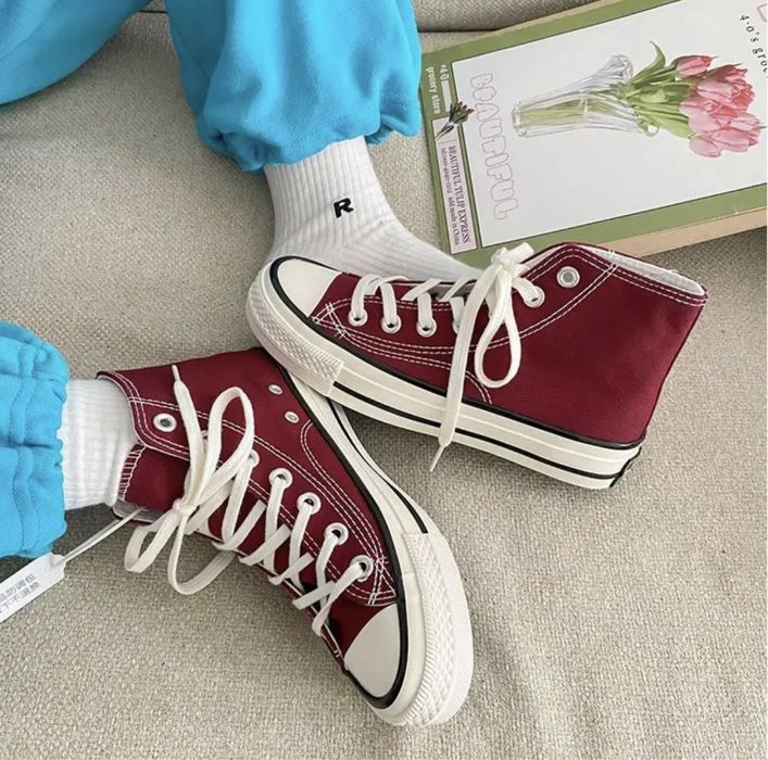 Красный converse кроссовки новые