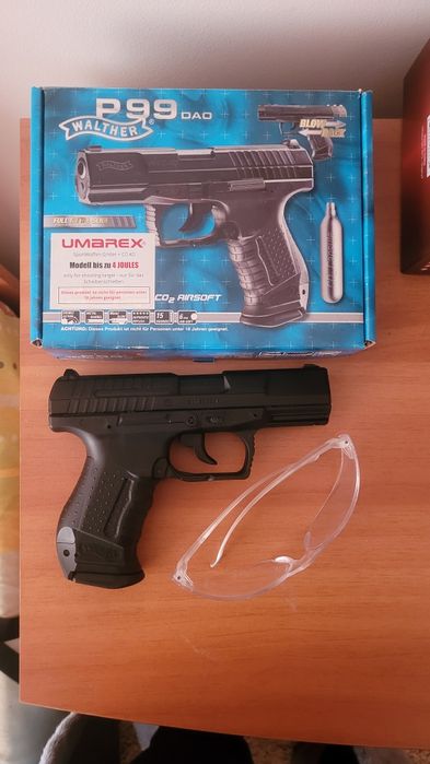 Pistol airsoft walter p99 dao,putere 4  jouli
