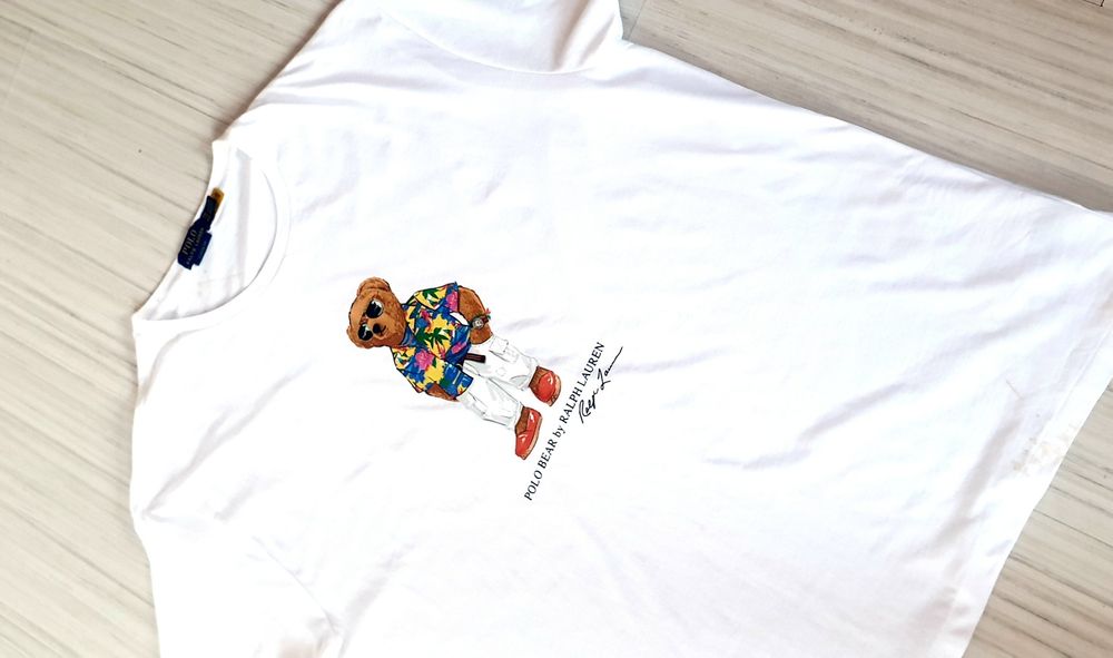 POLO Ralph Lauren Bear Classic Fit Cotton 2XL НОВО ОРИГИНАЛ Мъжка Тени