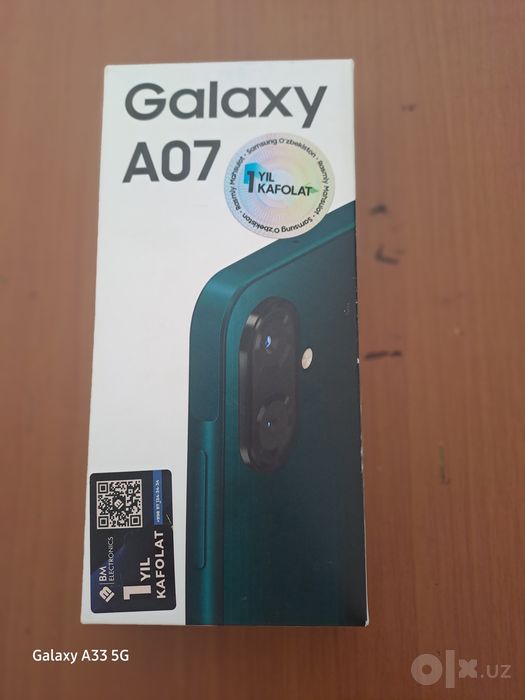 Samsung Galaxy  A07 sotiladi 2 oy ayol kishi ishlatgan