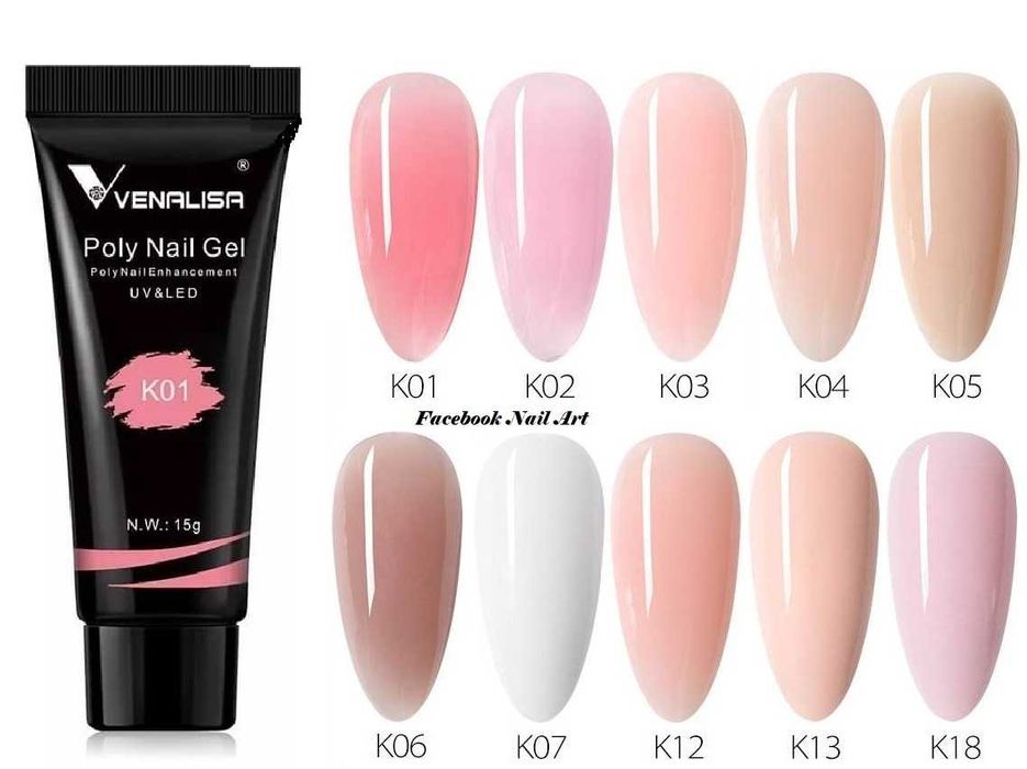 Venalisa PolyGel 15ml полигел термо , брокат , конфети , холограм