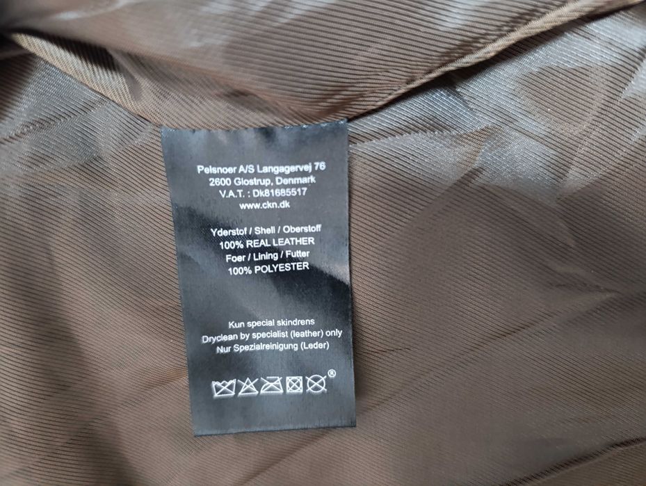 ''CKN of Scandinavia''оригинално мъжко кожено яке Л размер
