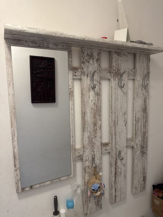 Mobilier hol cu suport pentru pantofi si oglinda
