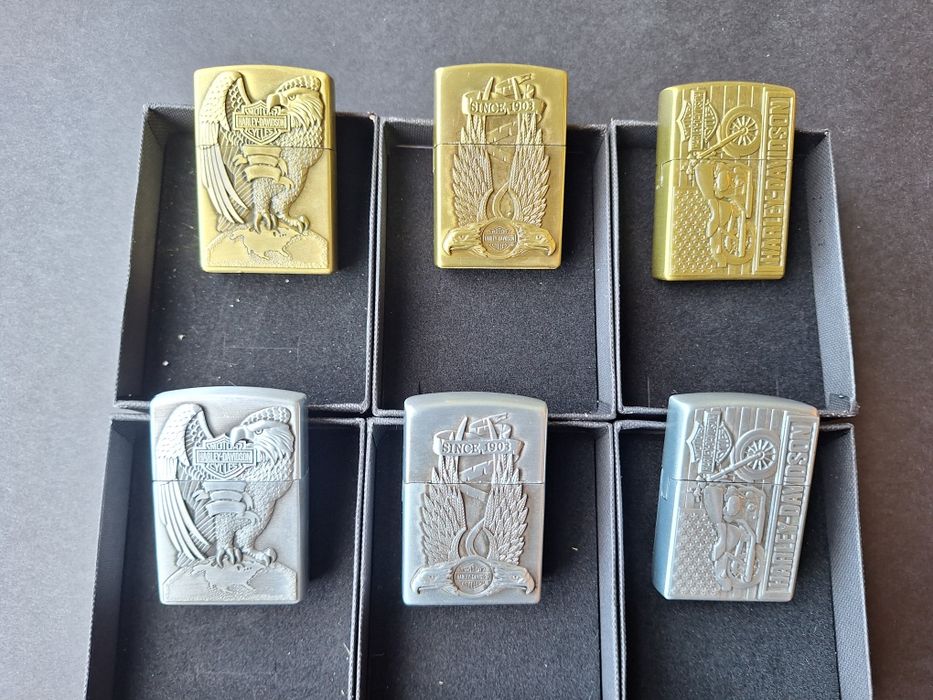 Газови метални запалки Harley Davidson (релефни)