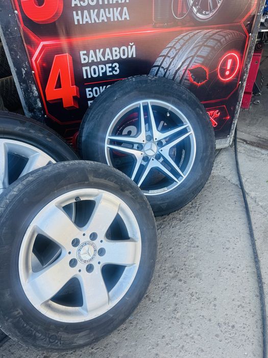 Диски с шинами вариант на новые  шины липучка r17 можно через касп