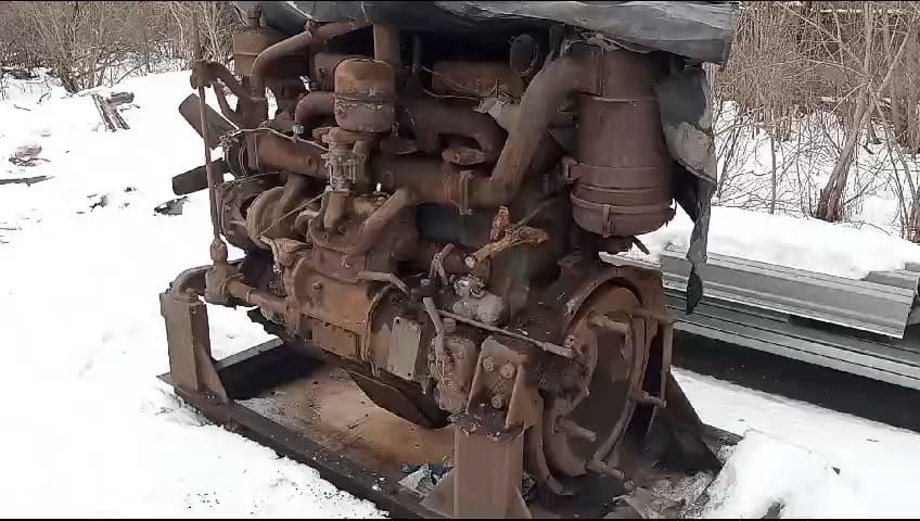 Двигатель на бульдозер т 130