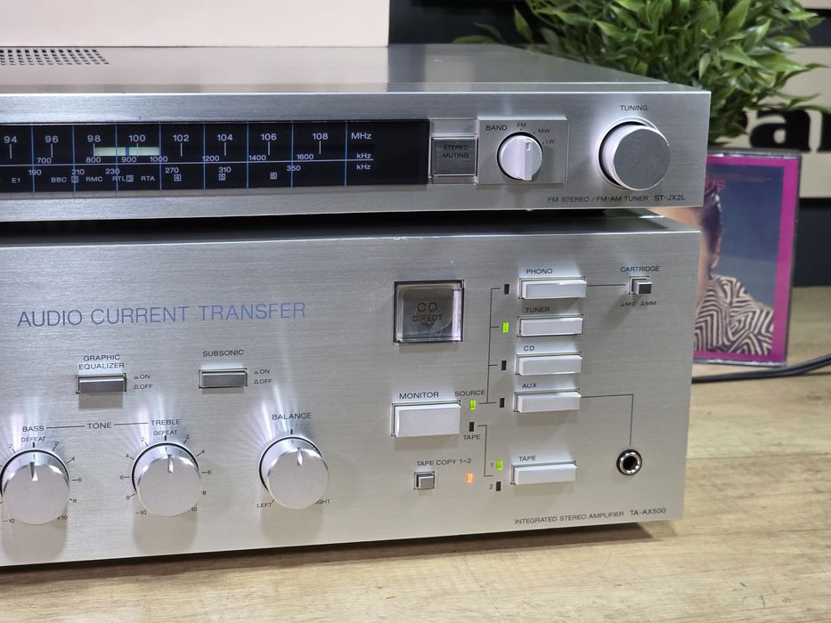 Amplificator SONY TA-AX500, tuner ST-JX2L, hifi retro ,argintiu