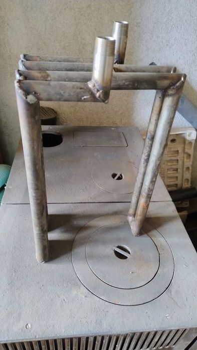 Печка пламак с серпентина неръждавейка чисто нови