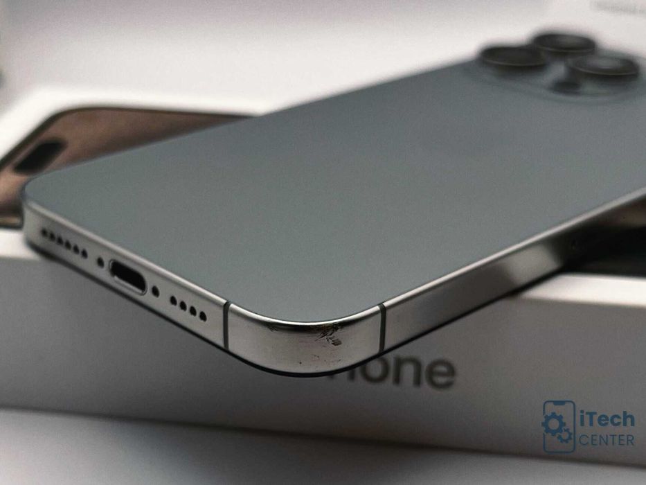 iPhone 15 Pro MAX, 256GB, Natural, 100% батерия, ОТЛИЧЕН, ГАРАНЦИЯ!