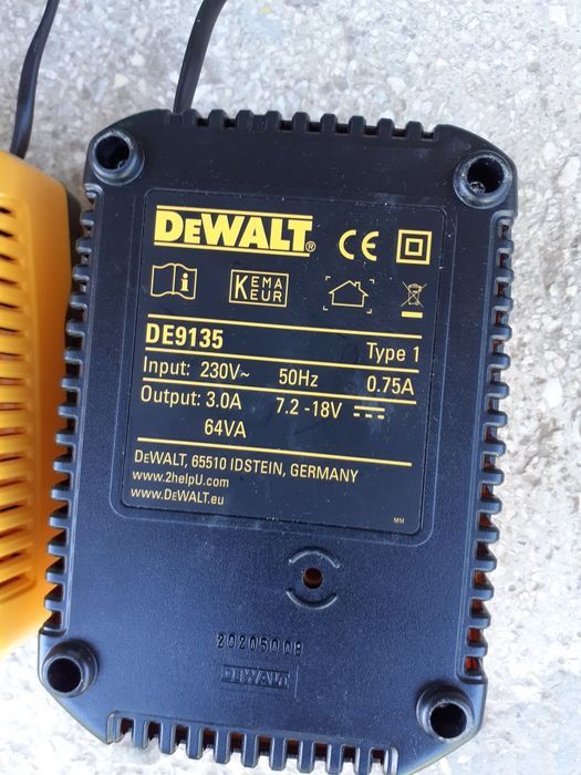 Alimentator Încărcător Dewalt DE9135 7,2V-18V Li-ion