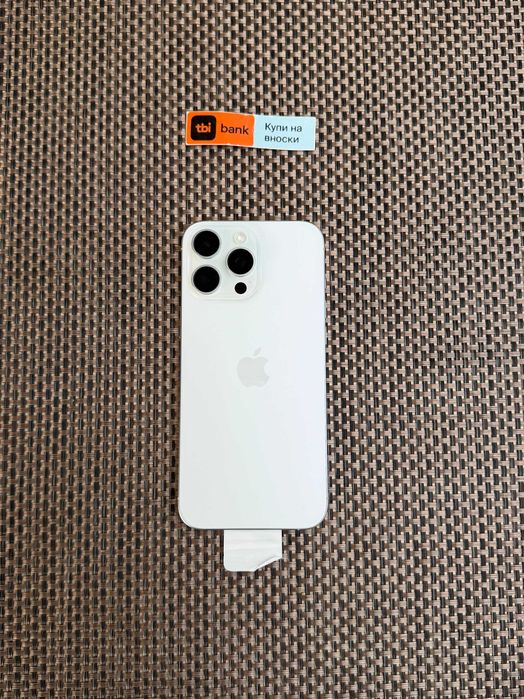 НОВ! 100% Бат iPhone 16 Pro MAX лизинг от 34€ /мес  White Titanium 256