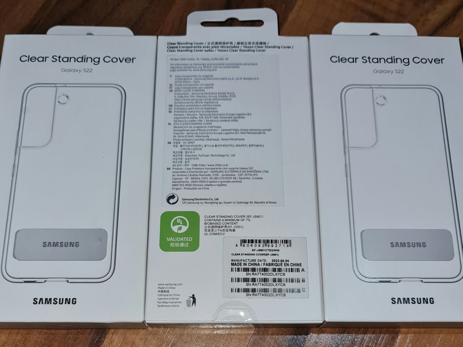 Husa originala Samsung Clear Standing Cover Galaxy S22 S901