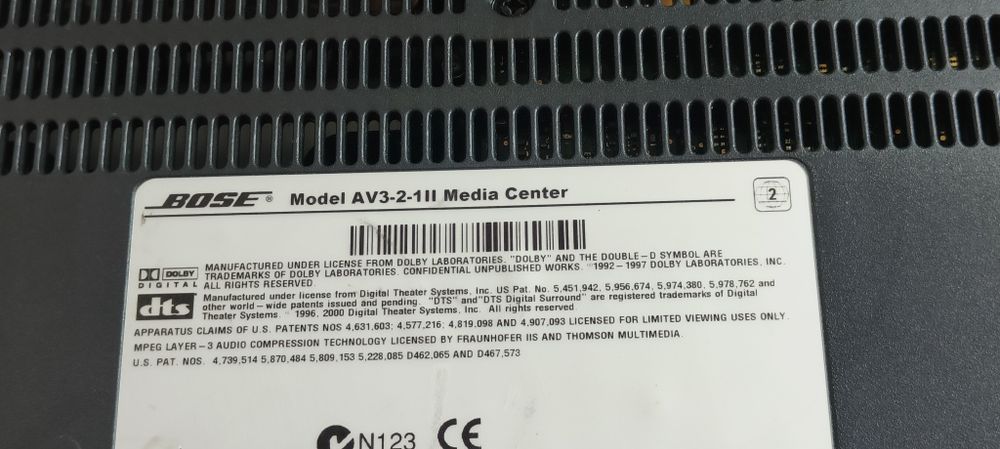 Bose Av 3 2 1 media center controller