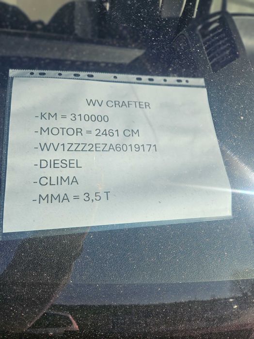 Vand Volkswagen Crafter 2010