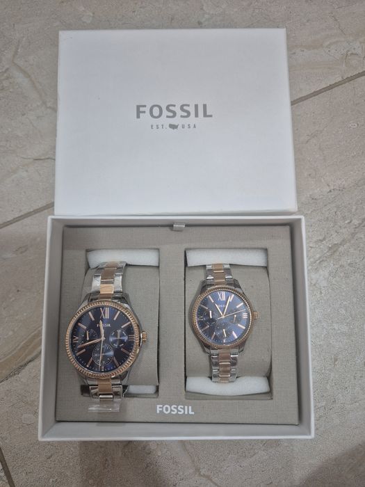 Set ceasuri Fossil EL și EA - noi cu folie de protecție și cutie
