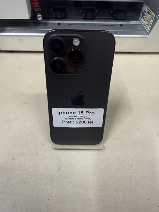Iphone 15 Pro / 256 gb / 100% baterie / garantie