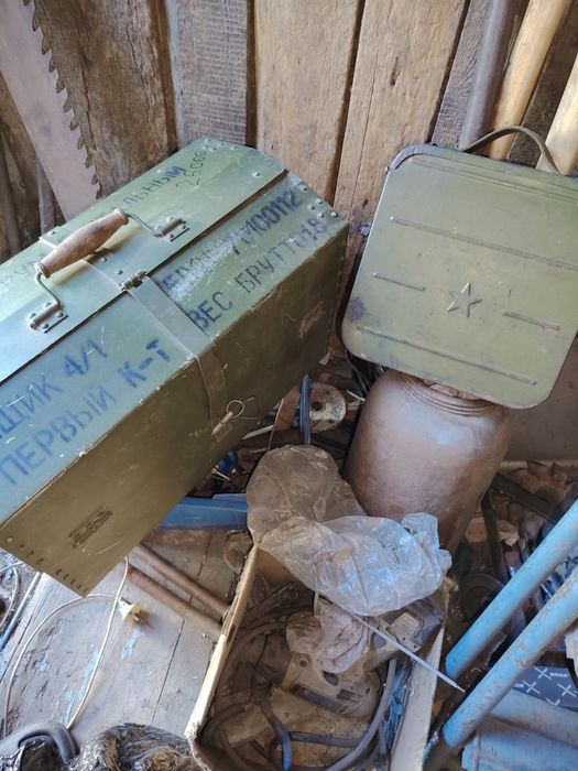 Военный ящик под инструмент акваланг самовар всячина