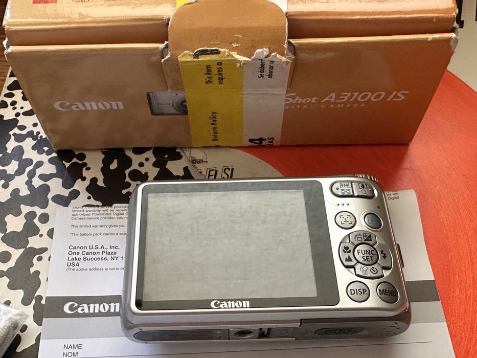canon powershot a3100 is digital retro camera