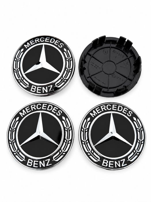 Set 4 capace jante aliaj 75mm 6 pini Mercedes Class A C E S
