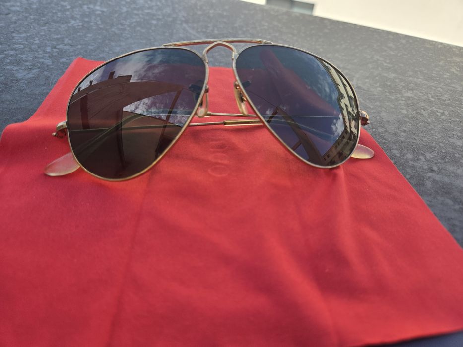 RayBan Gold Metal Aviator ochelari soare copii