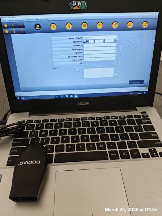 Laptop Asus diagnoza auto Odis Can Clip Xentry Delphi