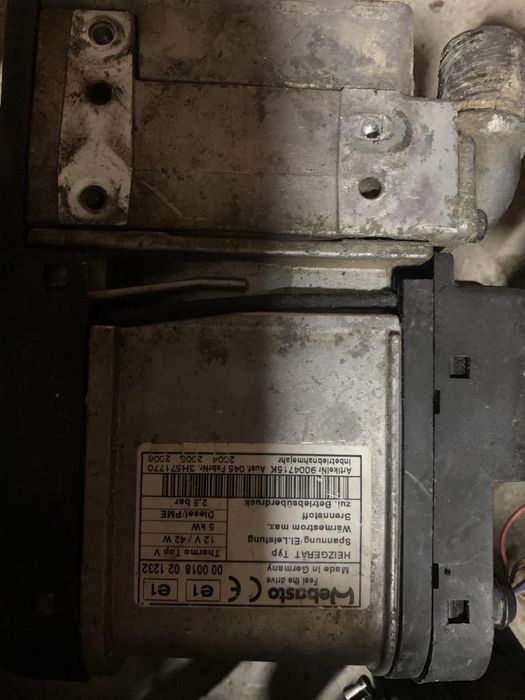 WEBASTO Thermo top V Pasat Touran