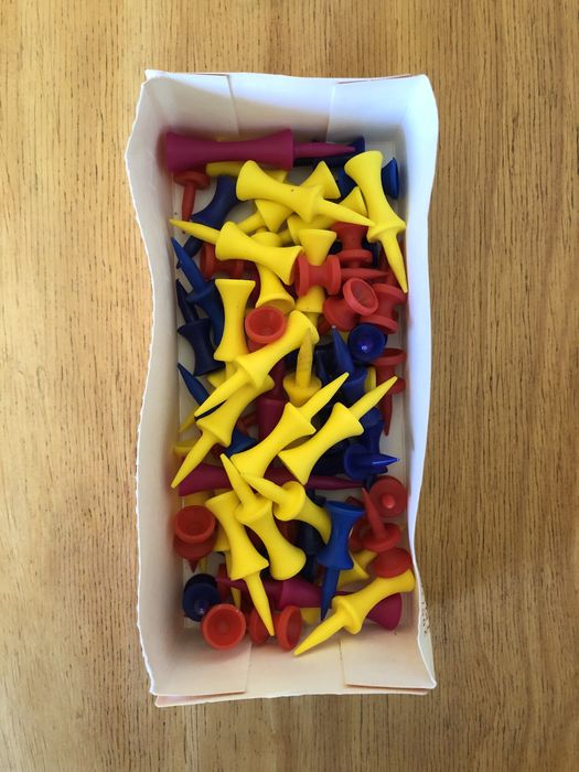 Английски Комплект голф стикове в калфа за голф и сгъваема количка