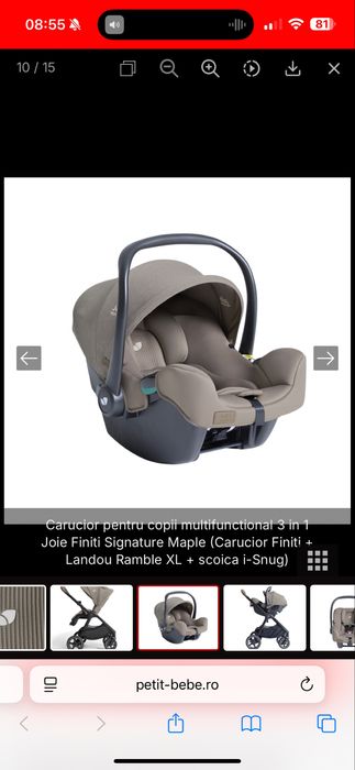 Vand carucior de copii multifunctional 3 in 1