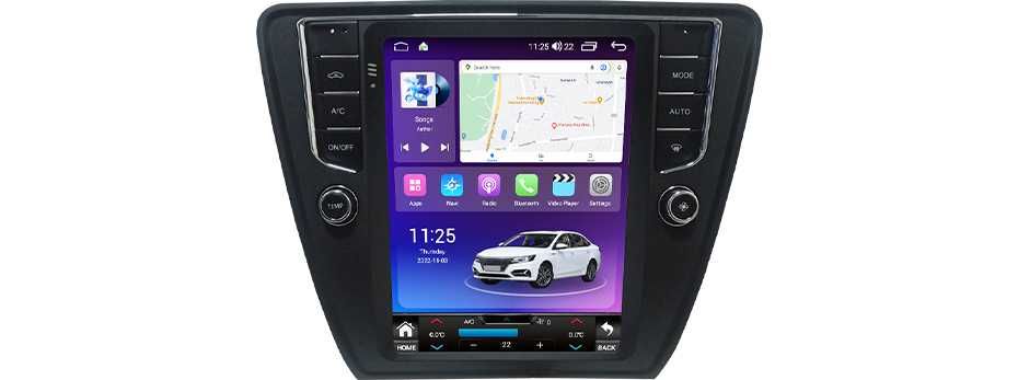 Navigatie Android TESLA Skoda Octavia 3  1/6 Gb Ram Waze Carplay