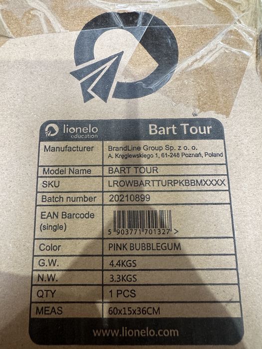 Bicicleta fara pedale Lionelo Bart Tour,Sigilata