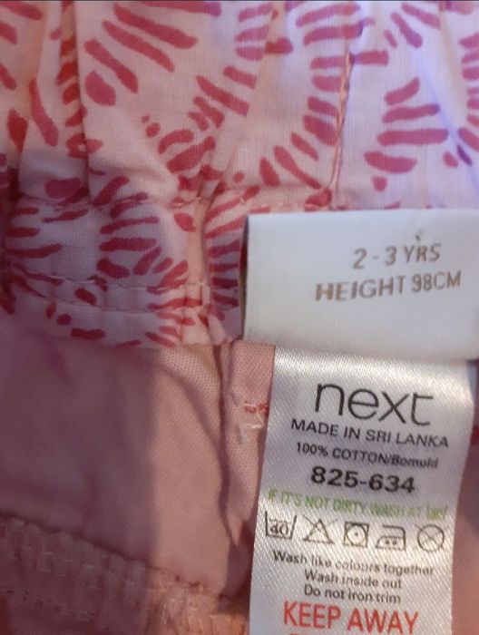 Blugi Matalan cu elastic 3 ani Pantaloni Next vara roz deschis 2 ani