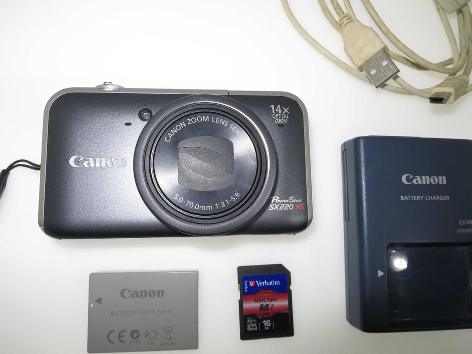 Canon PowerShot SX220 компактен цифров фотоапарат дигитална камера