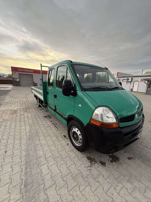 Renault Master 2.5 dCi platformă cu cabină dublă – 7 locuri –