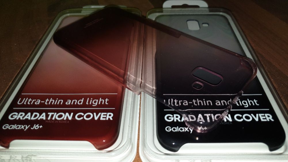Husa originala Samsung Gradation Cover Galaxy J6+ J6 Plus +folie cadou