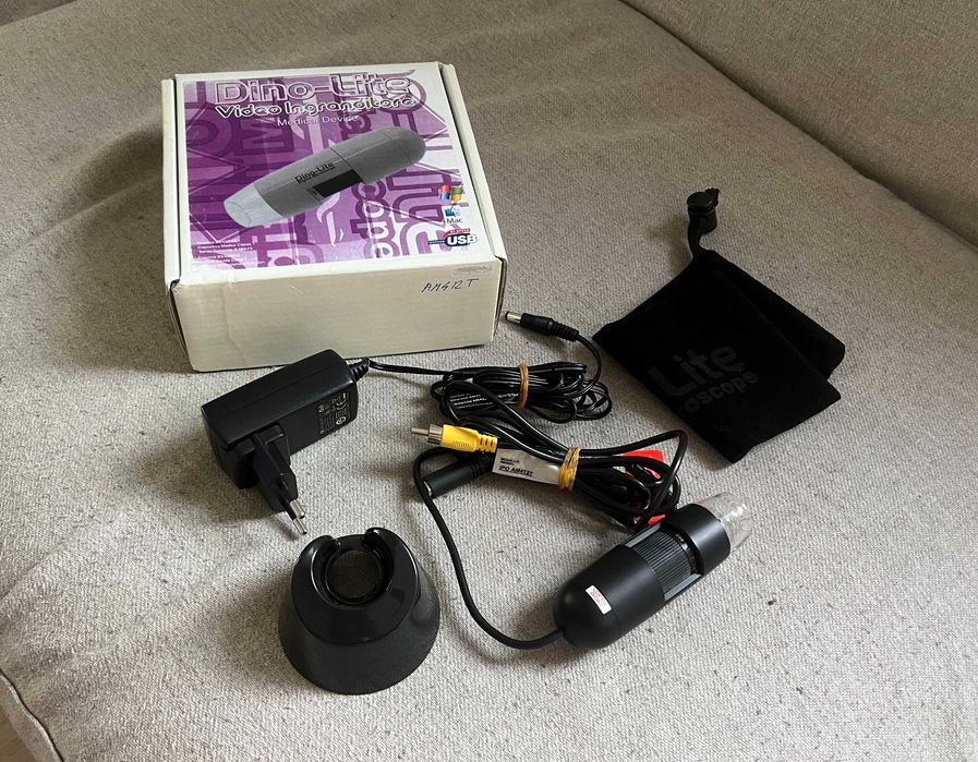 Microscop digital Dino Lite Pro AM412T video RCA TV 200x