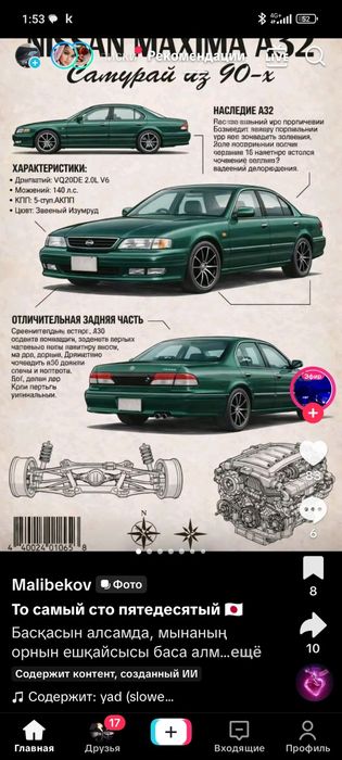 Ниссан сефиро 2 куб хорошый сост