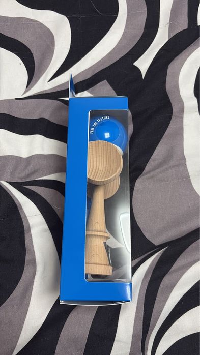 Kendama krom pop albastru