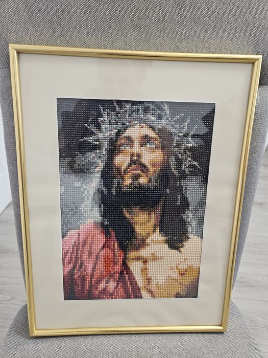 Tablou Diamond Painting lucrat manual 30x40 cm – pictură cu diamante h
