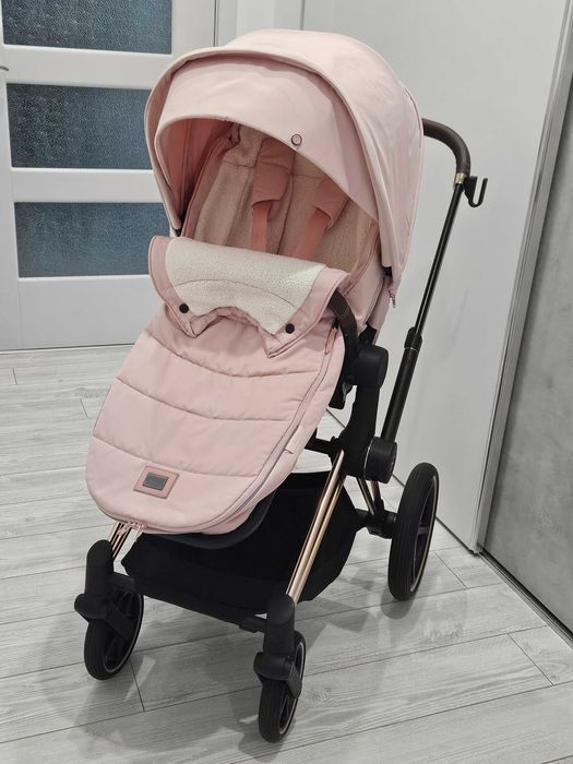 Като нова! Количка Cybex Priam 4 Peach pink, Rose gold frame