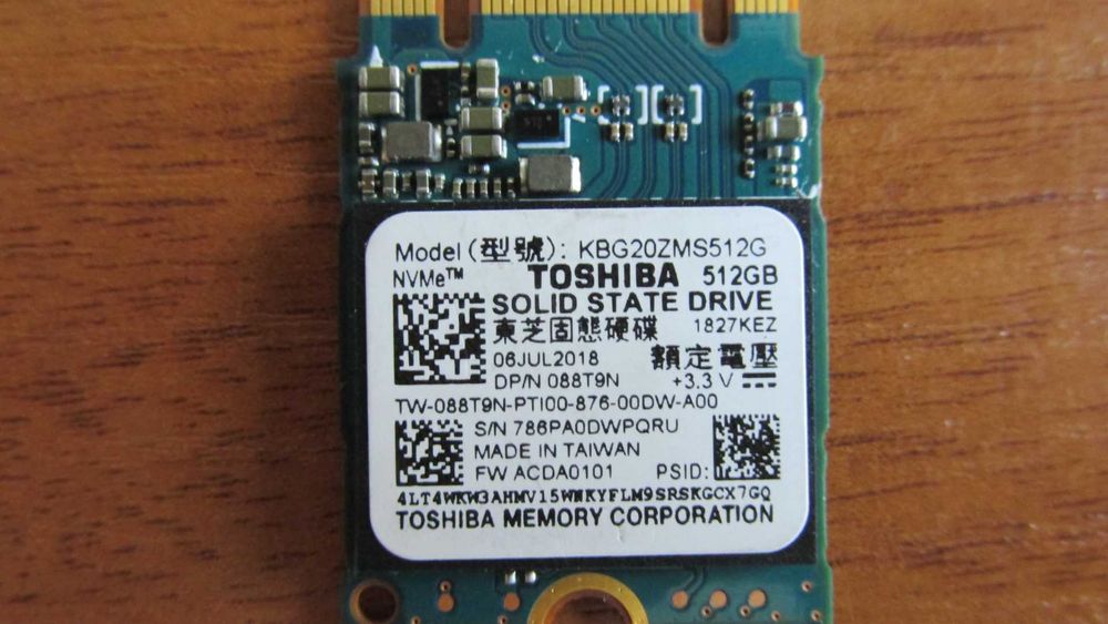 512 GB Tochiba M.2 2230 NVMe SSD