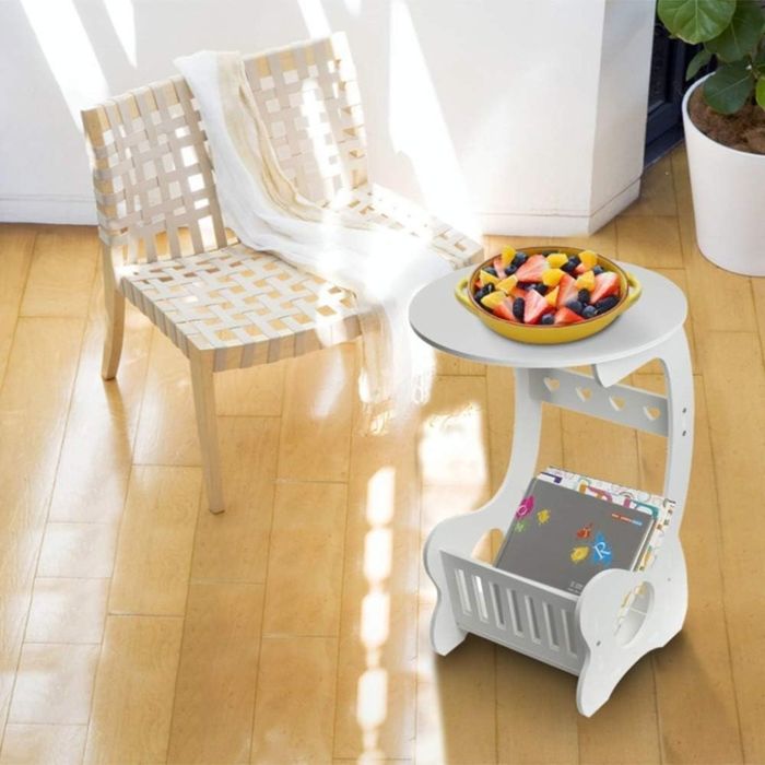 Кръгла масичка нощно шкафче 36/46 см.