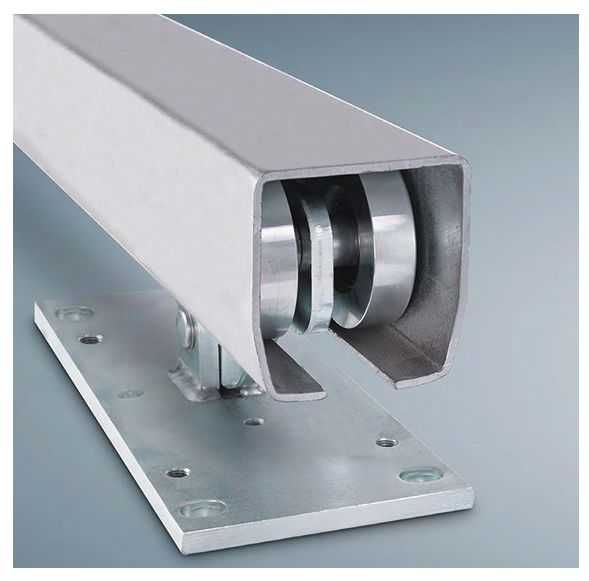 Kit poarta autoportanta in consola cu 8 role, sina galvanizata 70x60mm