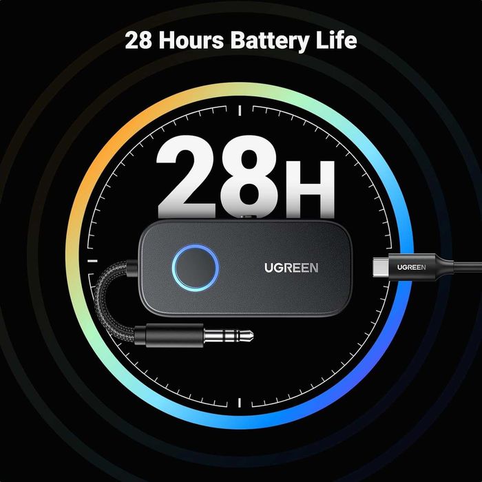 UGREEN CM672 Bluetooth трансмитер-приемник/предавател с 3.5mm AUX свързване